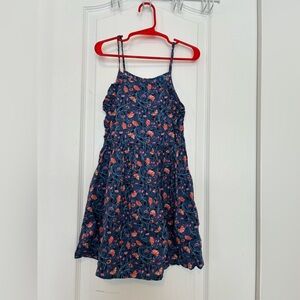 Old Navy Blue and Pink Floral Girl Dress